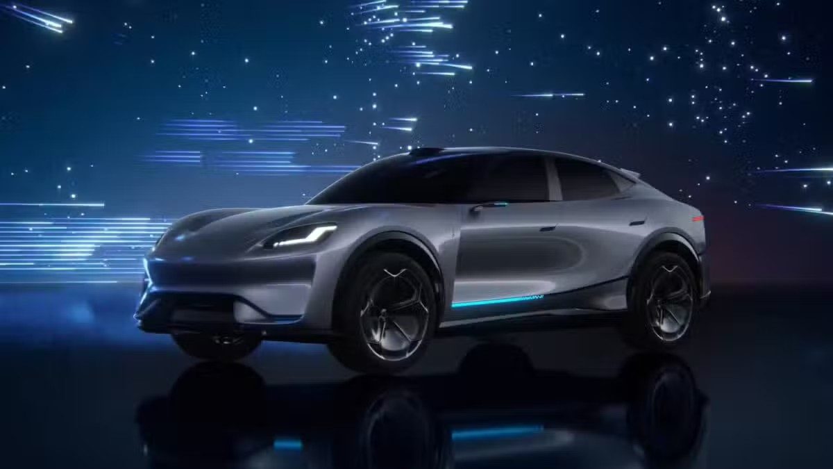 Aiva ME7 / Origin Concept 2026 — экстерьер, вид спереди 3/4, рынок China