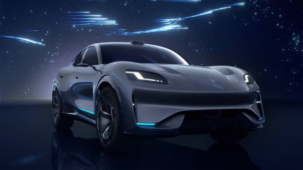 Aiva ME7 / Origin Concept 2026 — экстерьер, вид спереди 3/4, рынок China