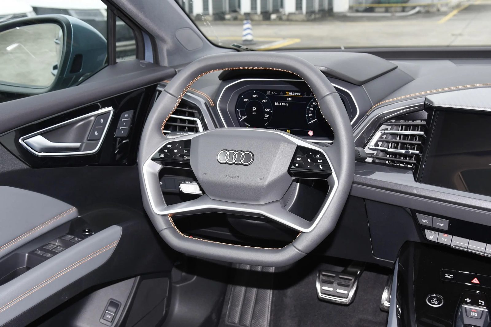 Audi Q4 e-tron China 2022 — интерьер, второй ряд сидений, рынок internal_mvp