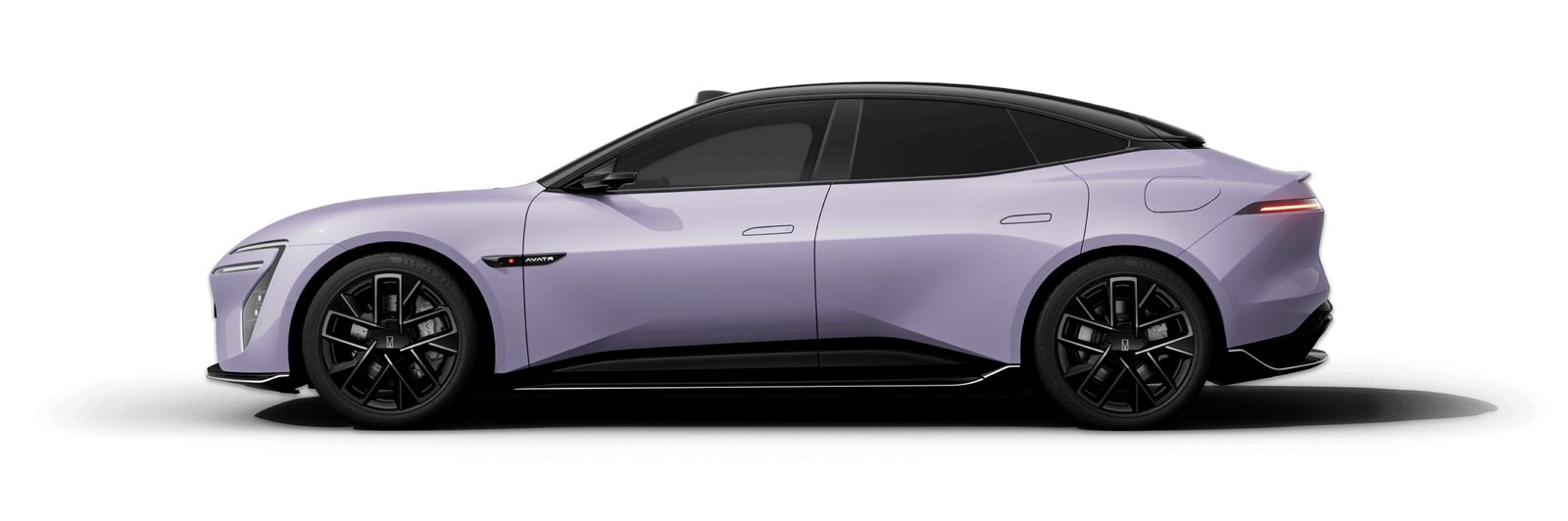 Avatr 06 EREV 2025 — экстерьер, side profile purple, рынок China/import