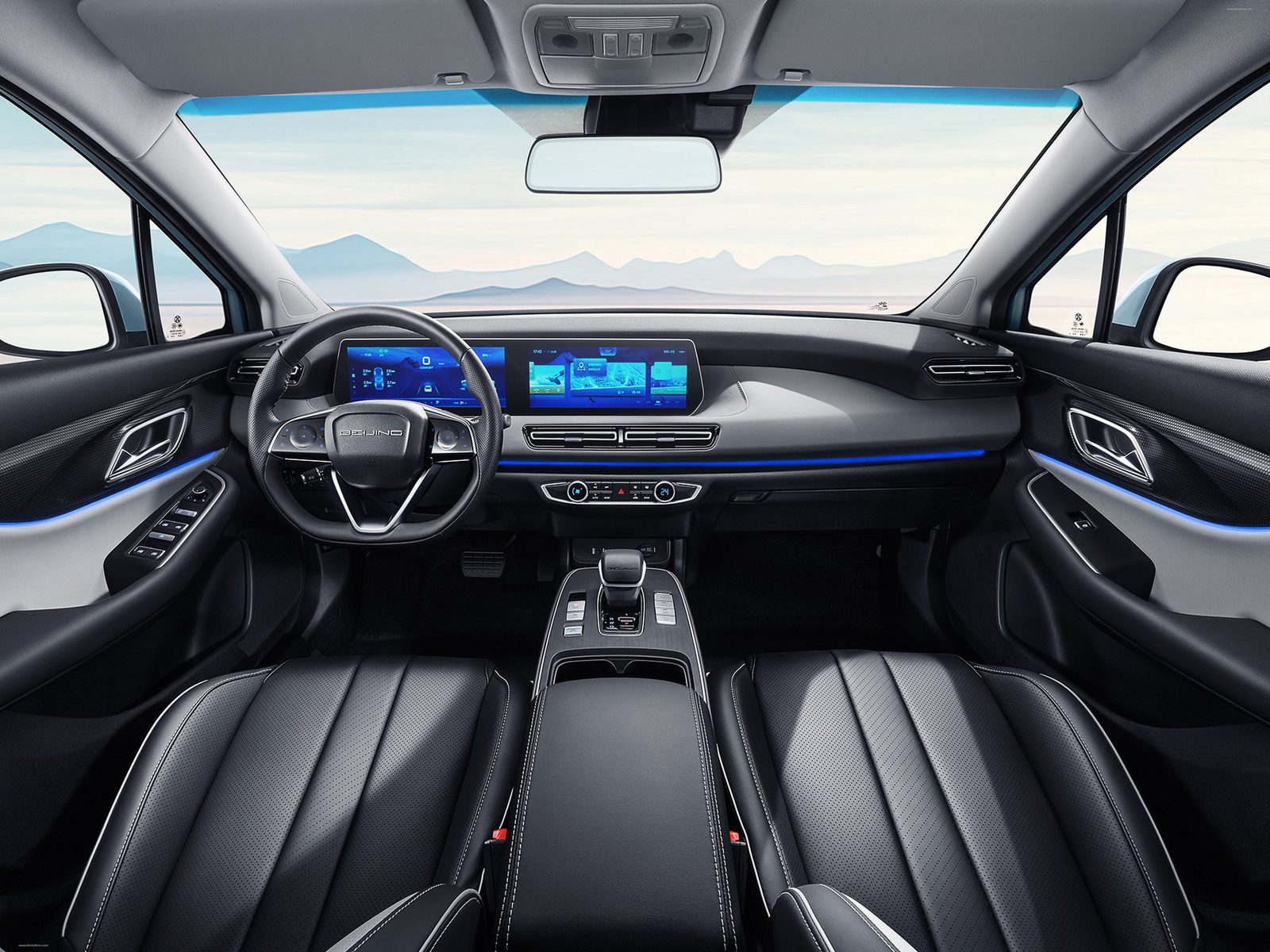 BAIC / Beijing EU5 Plus 2021 — главное фото модели, интерьер, передняя панель, рынок internal_mvp