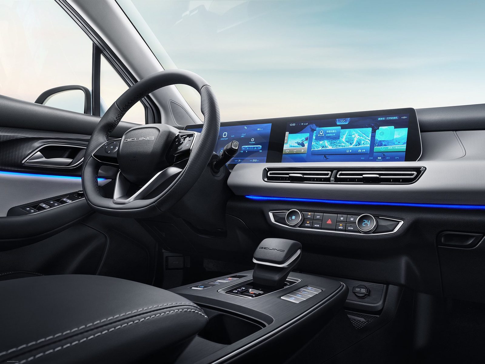 BAIC / Beijing EU5 Plus 2021 — интерьер, второй ряд сидений, рынок internal_mvp