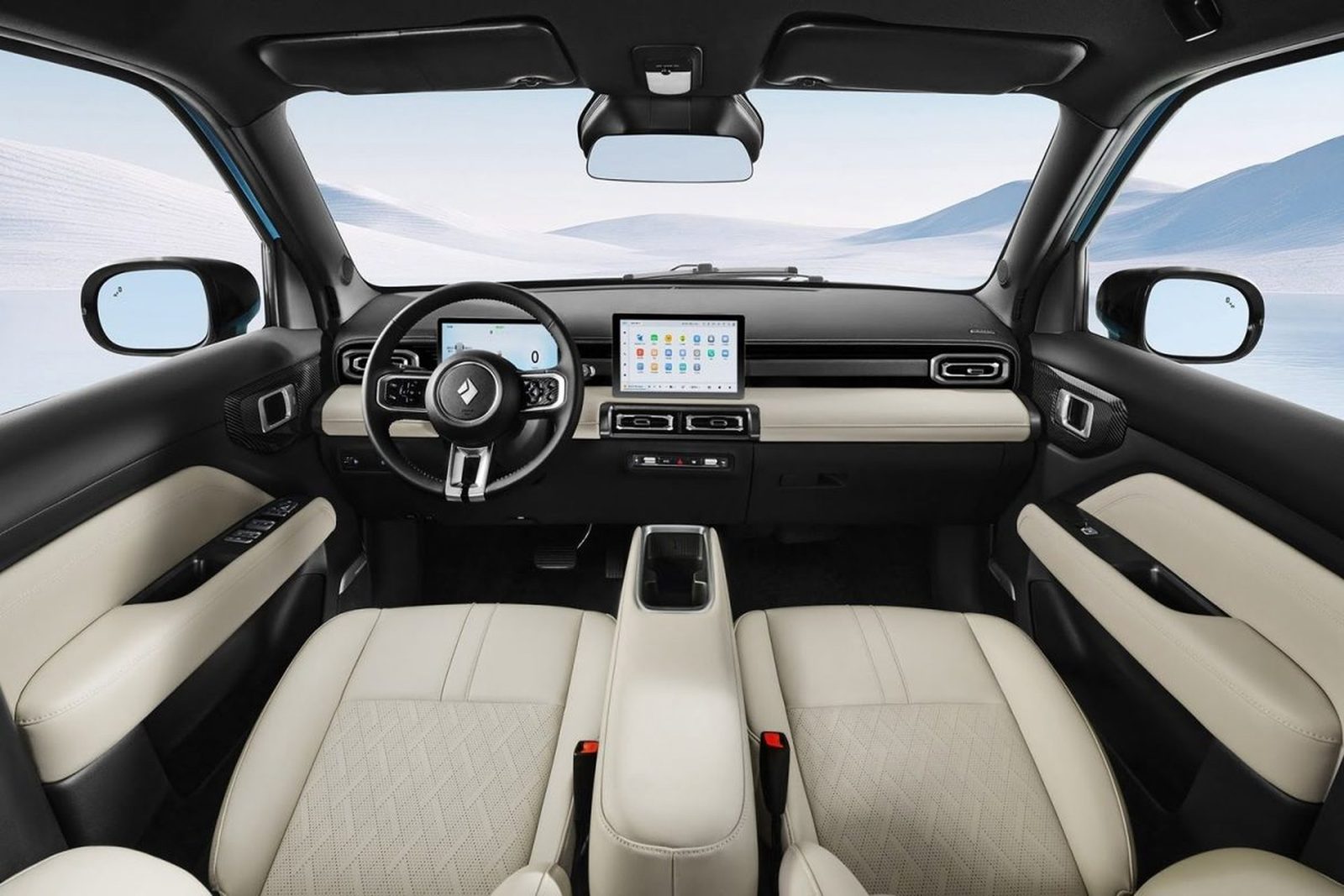Baojun Yep Plus 2024 — интерьер, второй ряд сидений, рынок internal_mvp
