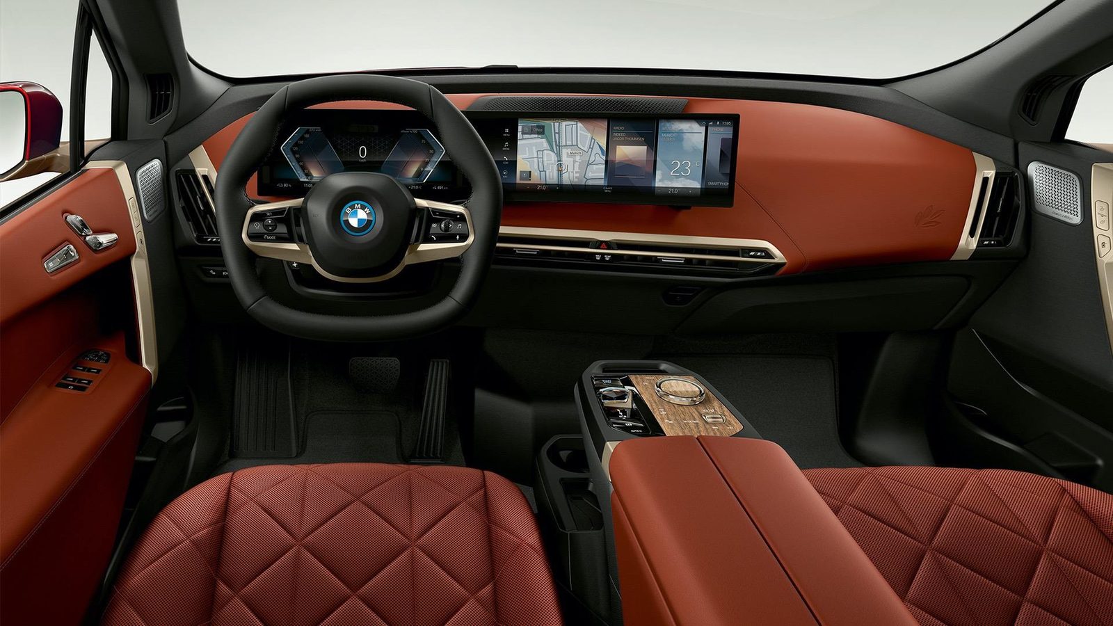 BMW iX China 2023 — главное фото модели, интерьер, передняя панель, рынок internal_mvp