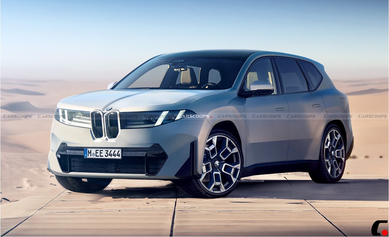 BMW iX3 China 2024 — главное фото модели, экстерьер, вид спереди 3/4, рынок internal_mvp