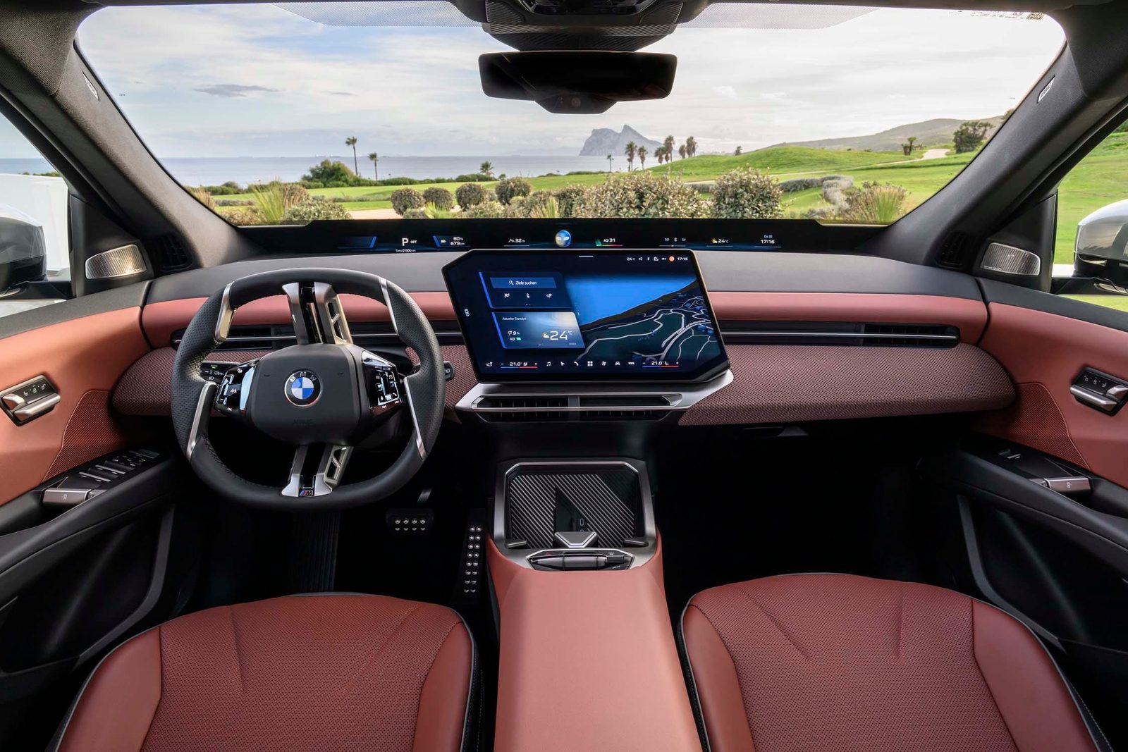 BMW iX3 China 2024 — главное фото модели, интерьер, передняя панель, рынок internal_mvp