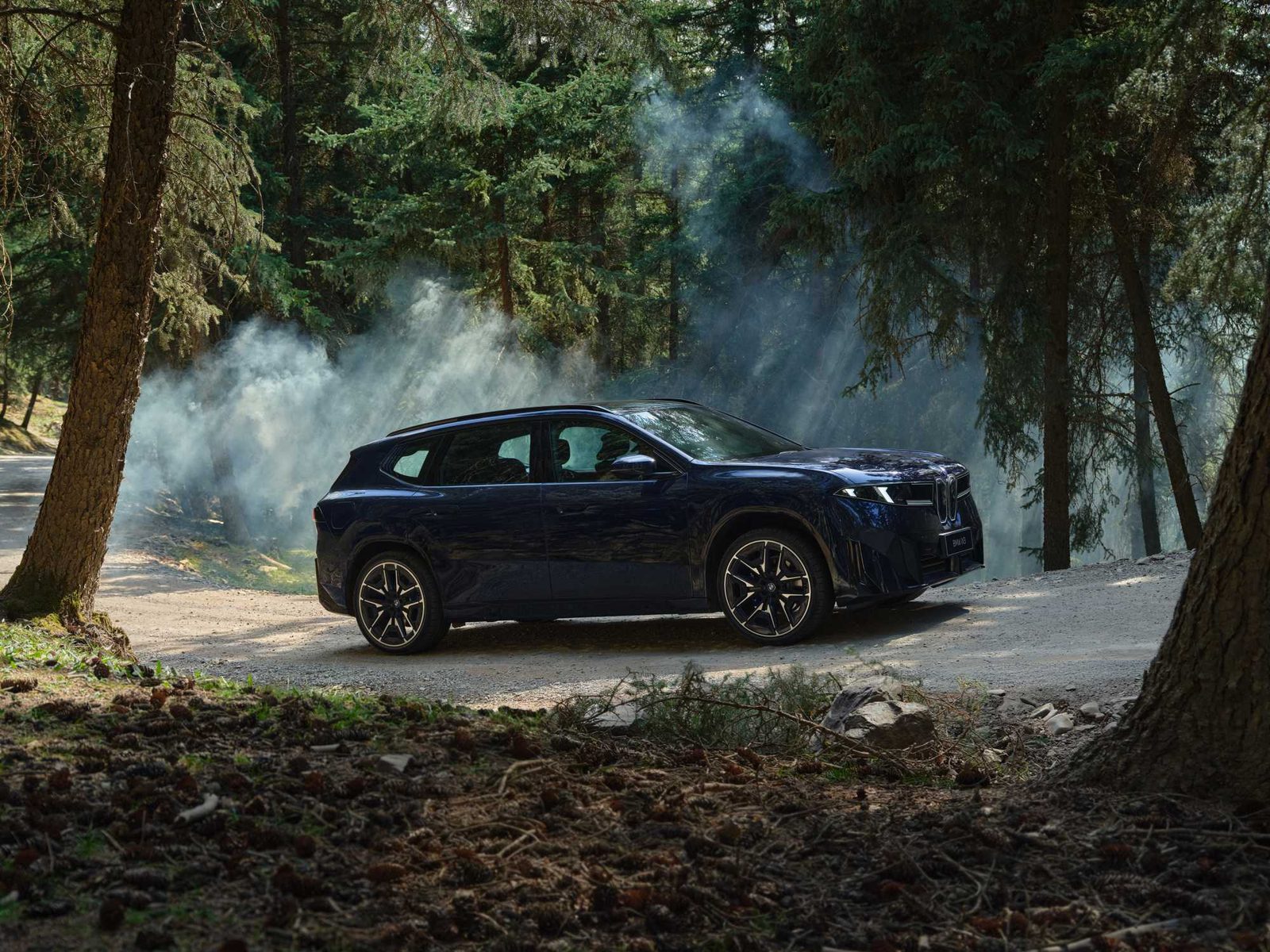 BMW iX3 Neue Klasse LWB 2026 — экстерьер, side 3q forest, рынок China