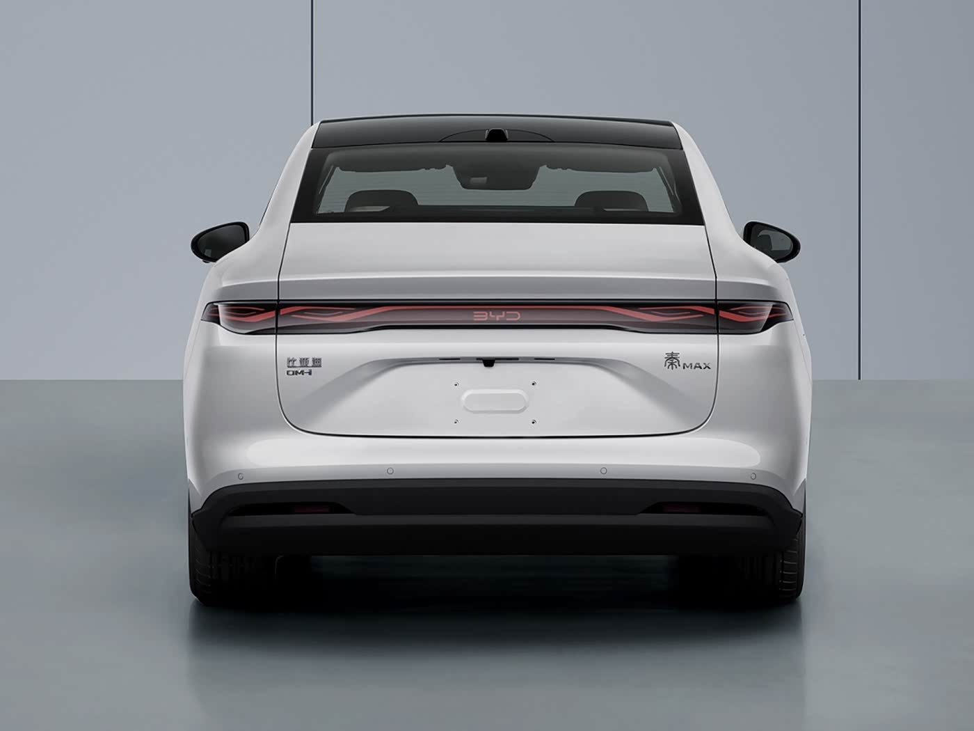 BYD Qin Max EV / DM-i 2026 — экстерьер, rear white launch reference, рынок China launch/reference
