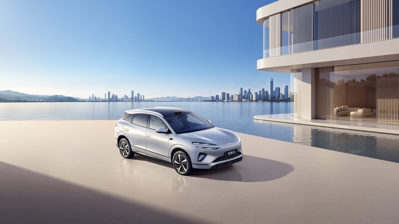 BYD Sealion 06 DM-i 2026 — главное фото модели, экстерьер, вид спереди 3/4, рынок China