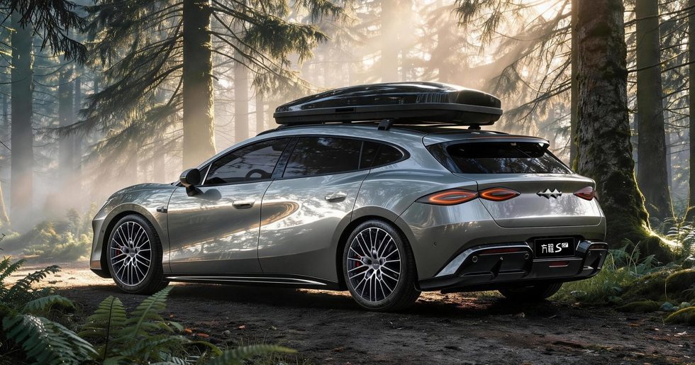 BYD Fang Cheng Bao Formula S GT 2026 — экстерьер, silver rear 3q roofbox forest manual crop, рынок China prelaunch / promotional reference