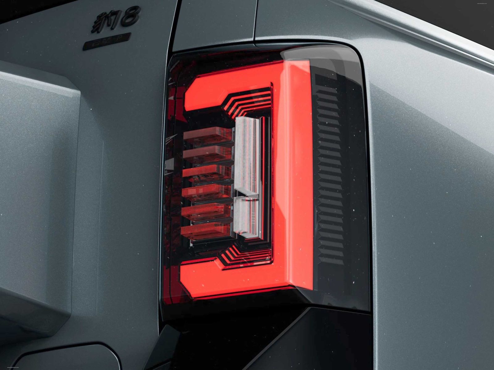 BYD FangChengBao Bao 8 / Leopard 8 2024 — экстерьер, tail light detail, рынок CN