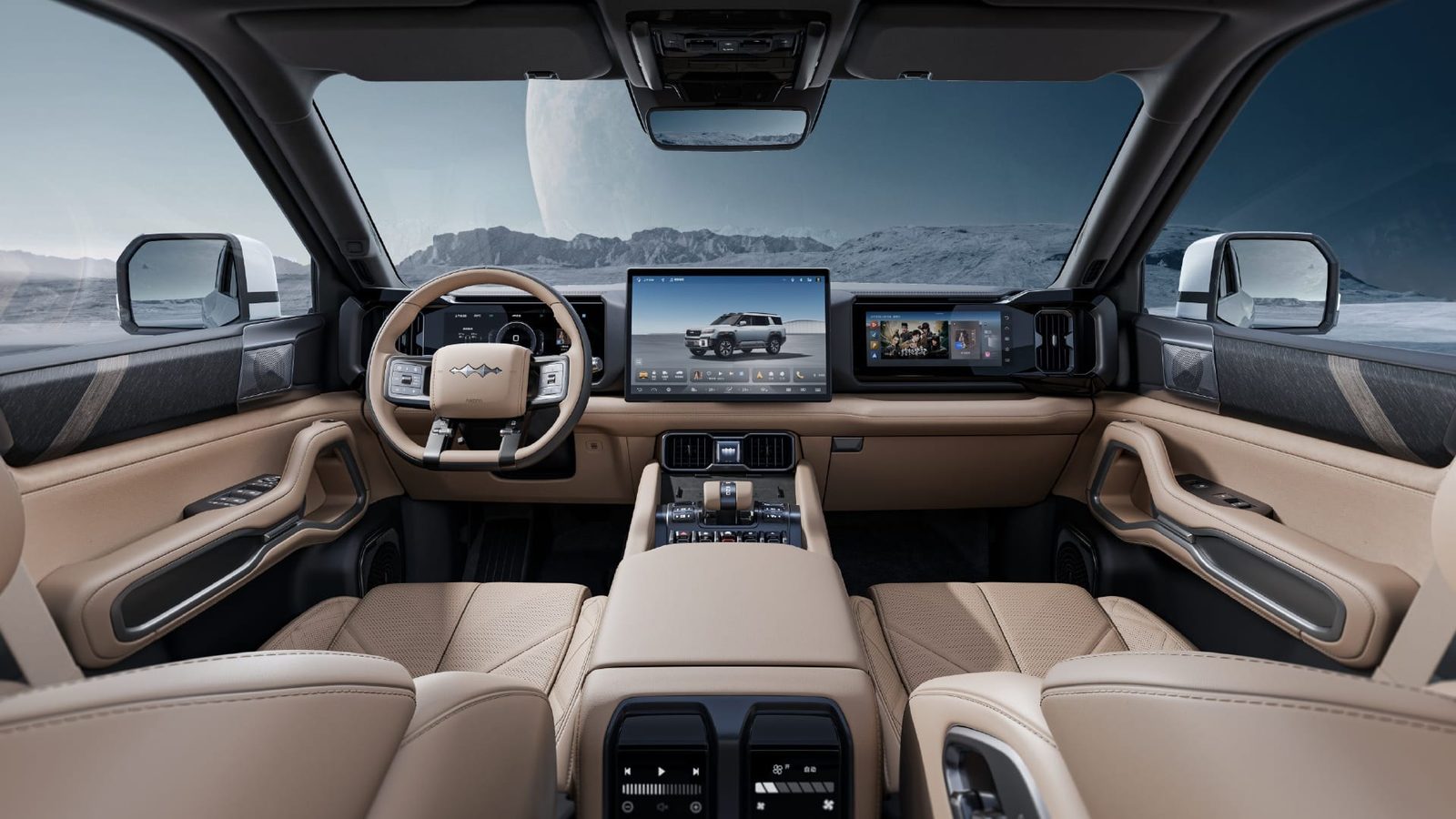 BYD FangChengBao Bao 8 / Leopard 8 2024 — главное фото модели, интерьер, передняя панель, рынок internal_mvp