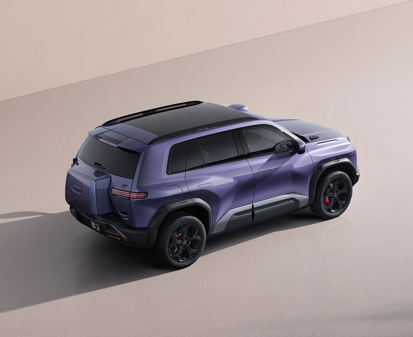 BYD FangChengBao Tai 3 EV 2025 — экстерьер, вид сзади 3/4, рынок China official