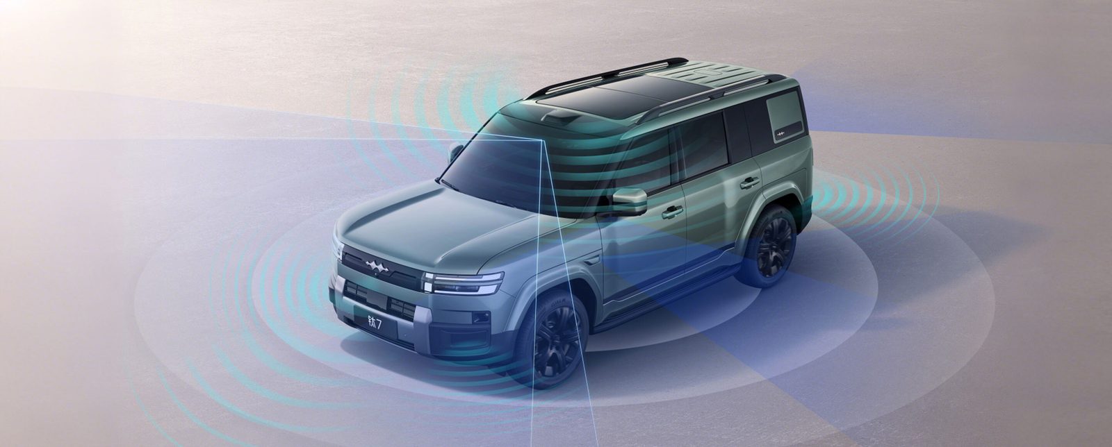 BYD FangChengBao Tai 7 EV 2026 — экстерьер, adas visualization, рынок China