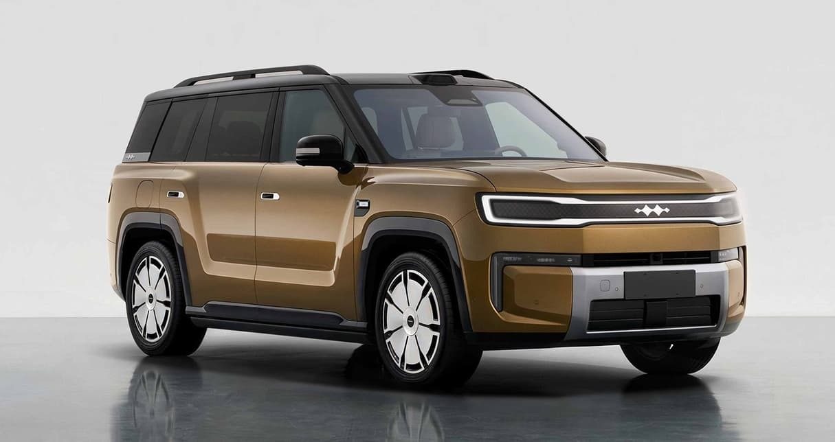 BYD Fang Cheng Bao Tai 9 PHEV 2026 — экстерьер, front three quarter studio, рынок China 2026 reveal / PHEV
