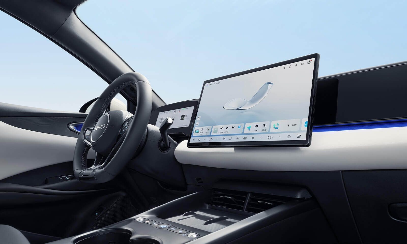 BYD Seal 06 EV 2024 — интерьер, cockpit center display, рынок china