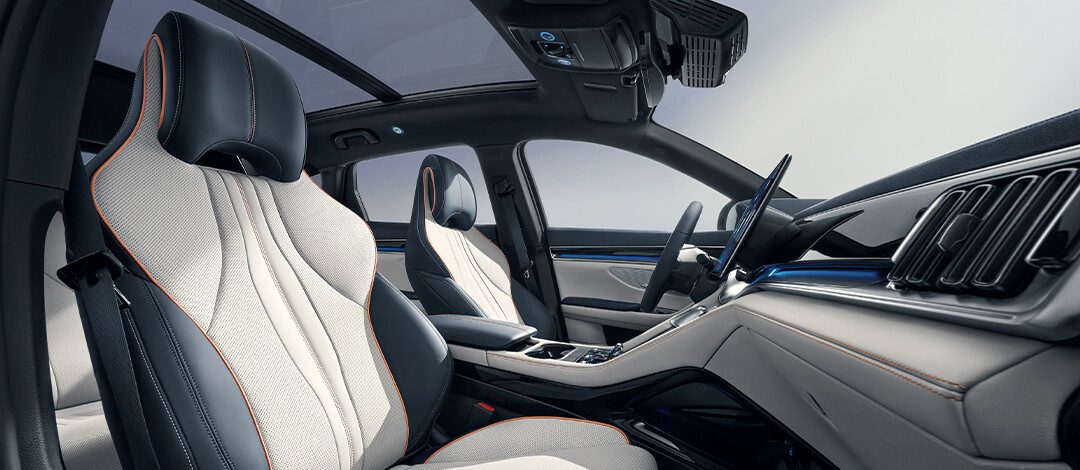 BYD Song Plus DM-i 2026 — интерьер, передние сиденья, рынок export/regional