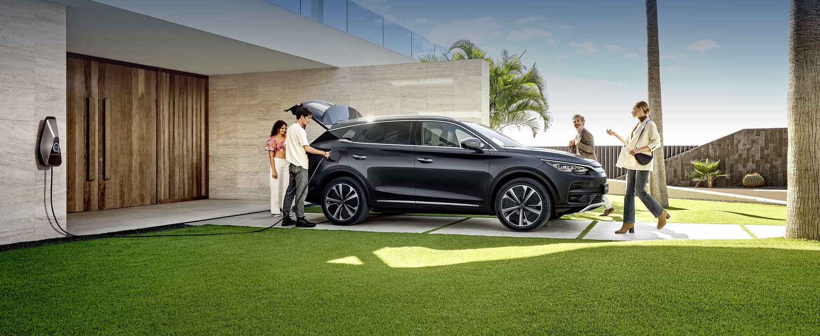 BYD Tang EV 2024 — главное фото модели, экстерьер, side lifestyle, рынок Europe / China export visual reference