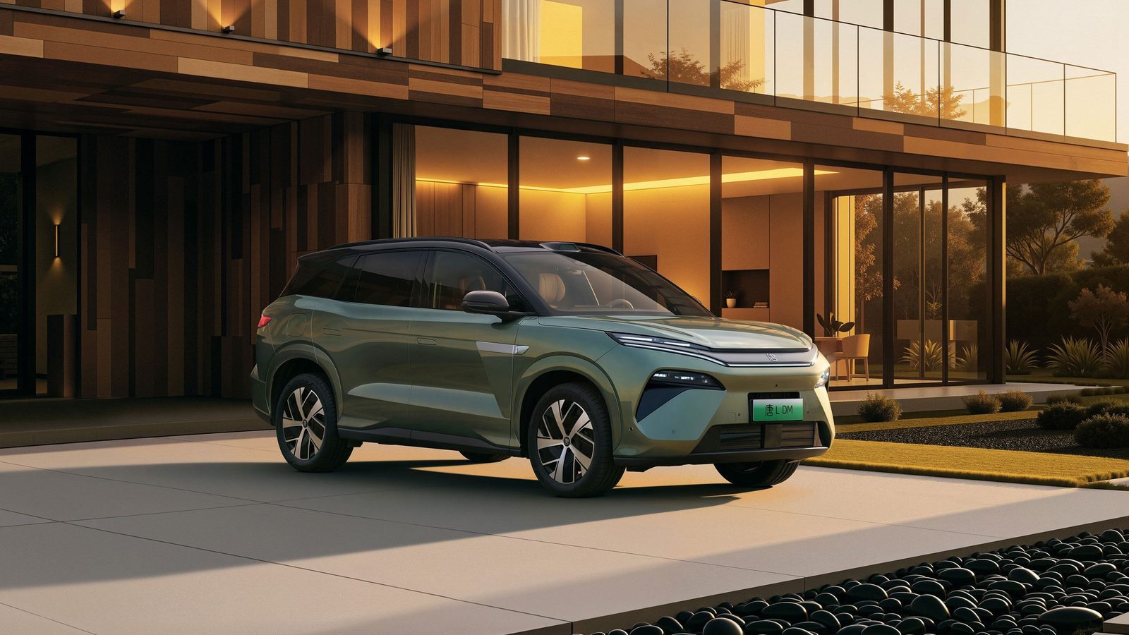 BYD Tang L DM-i / DM-p 2025 — главное фото модели, экстерьер, вид спереди 3/4, рынок China OEM