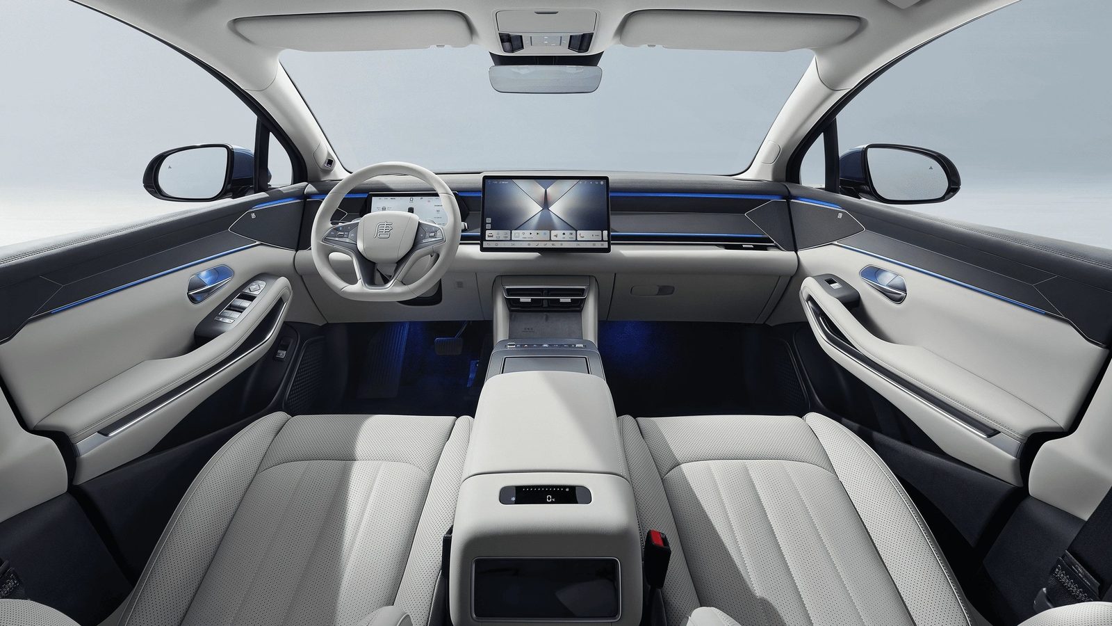 BYD Tang L EV 2025 — главное фото модели, интерьер, передняя панель, рынок China / import visual reference