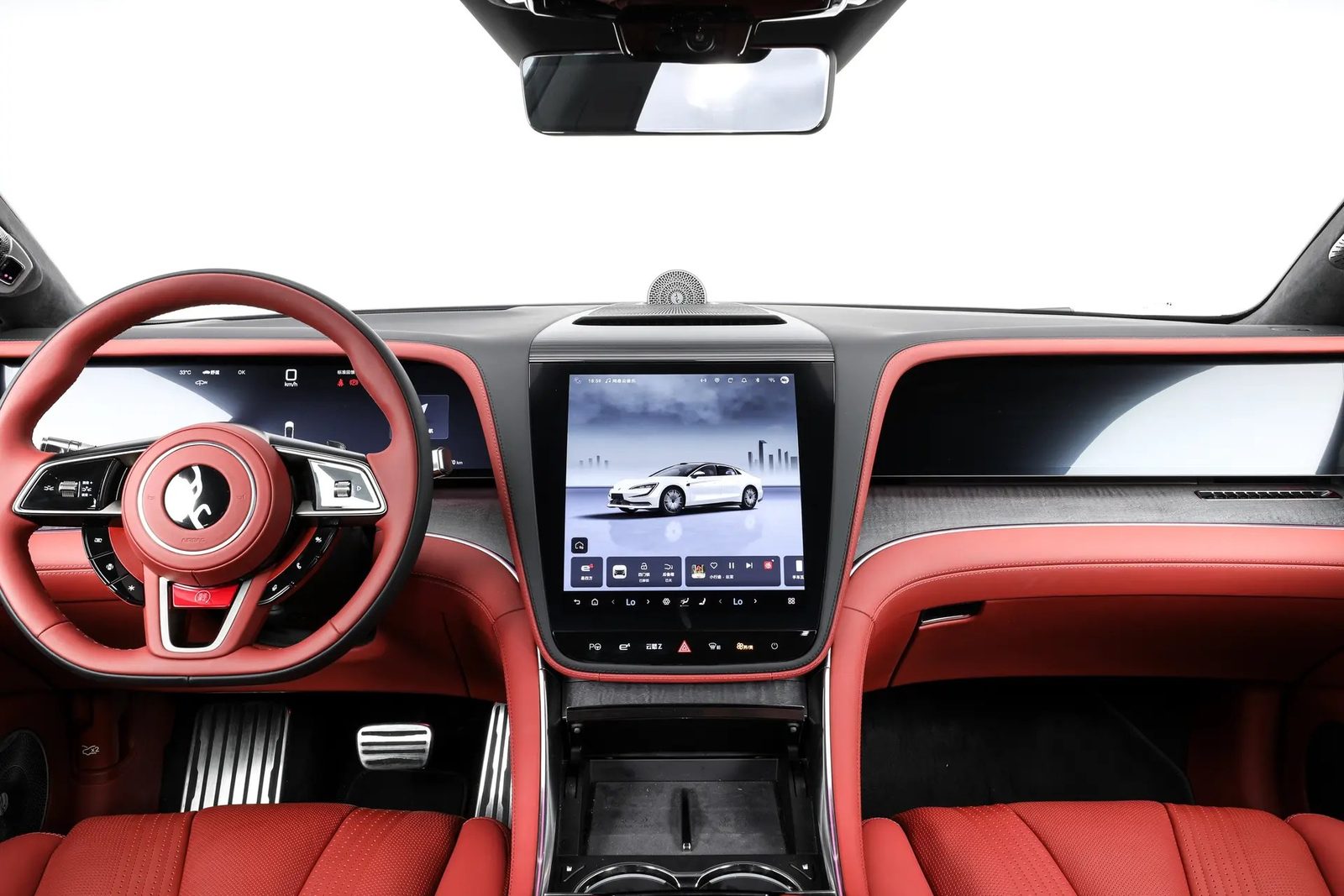 BYD Yangwang U7 PHEV 2025 — интерьер, передняя панель, рынок internal_mvp