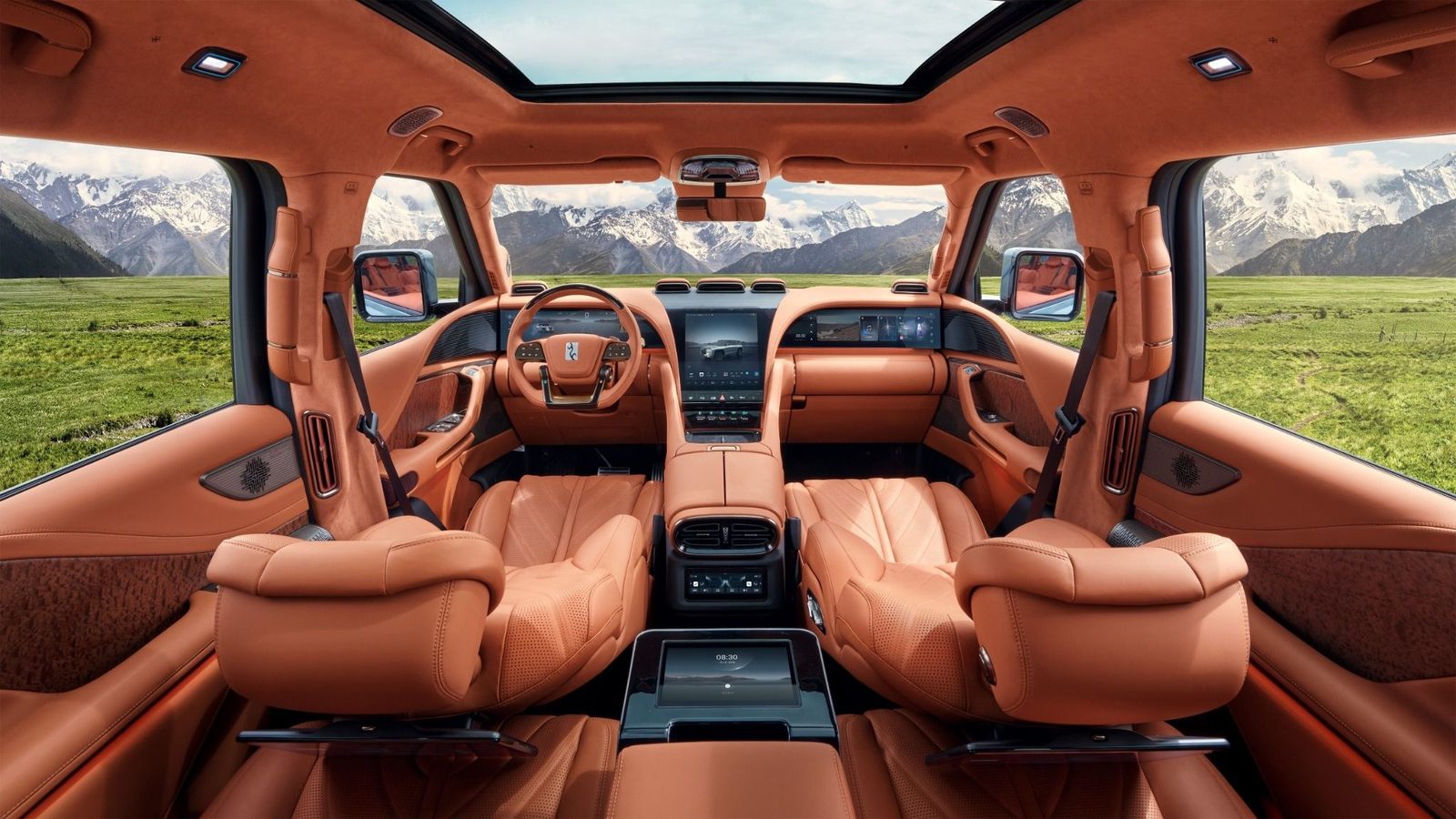BYD Yangwang U8L 2025 — интерьер, второй ряд сидений, рынок internal_mvp