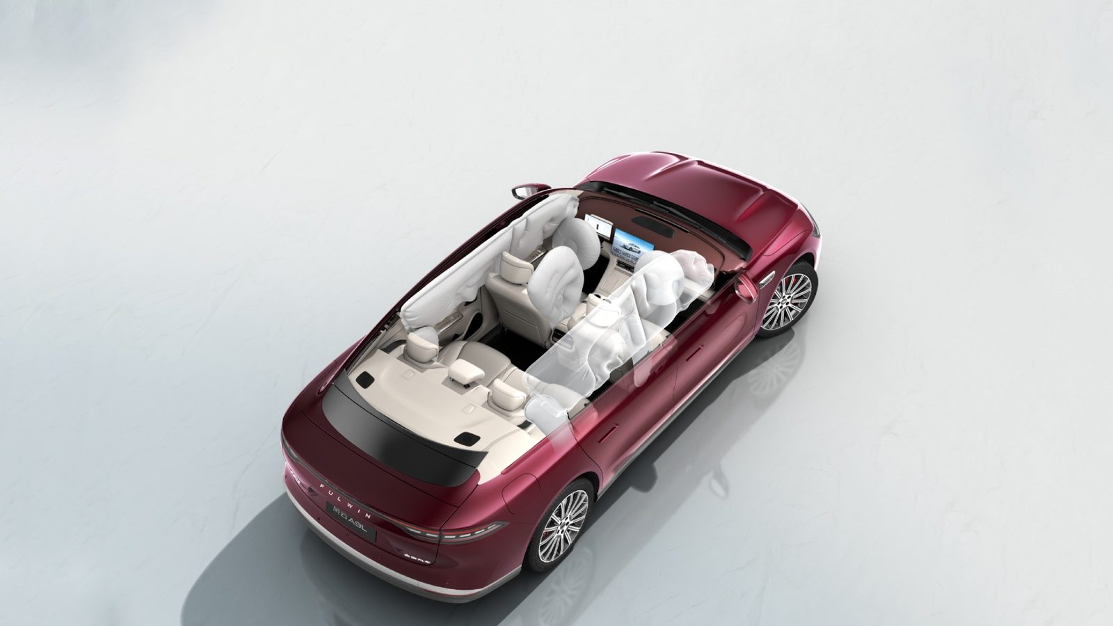 Chery Group Fulwin A9L 2025 — экстерьер, top rear cabin cutaway, рынок China / official brand media