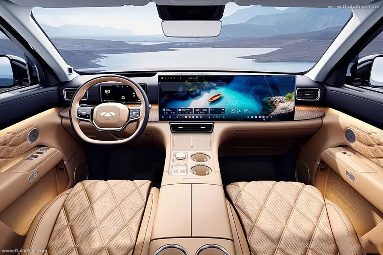 Chery Group Fulwin T11 EREV 2025 — главное фото модели, интерьер, передняя панель, рынок internal_mvp