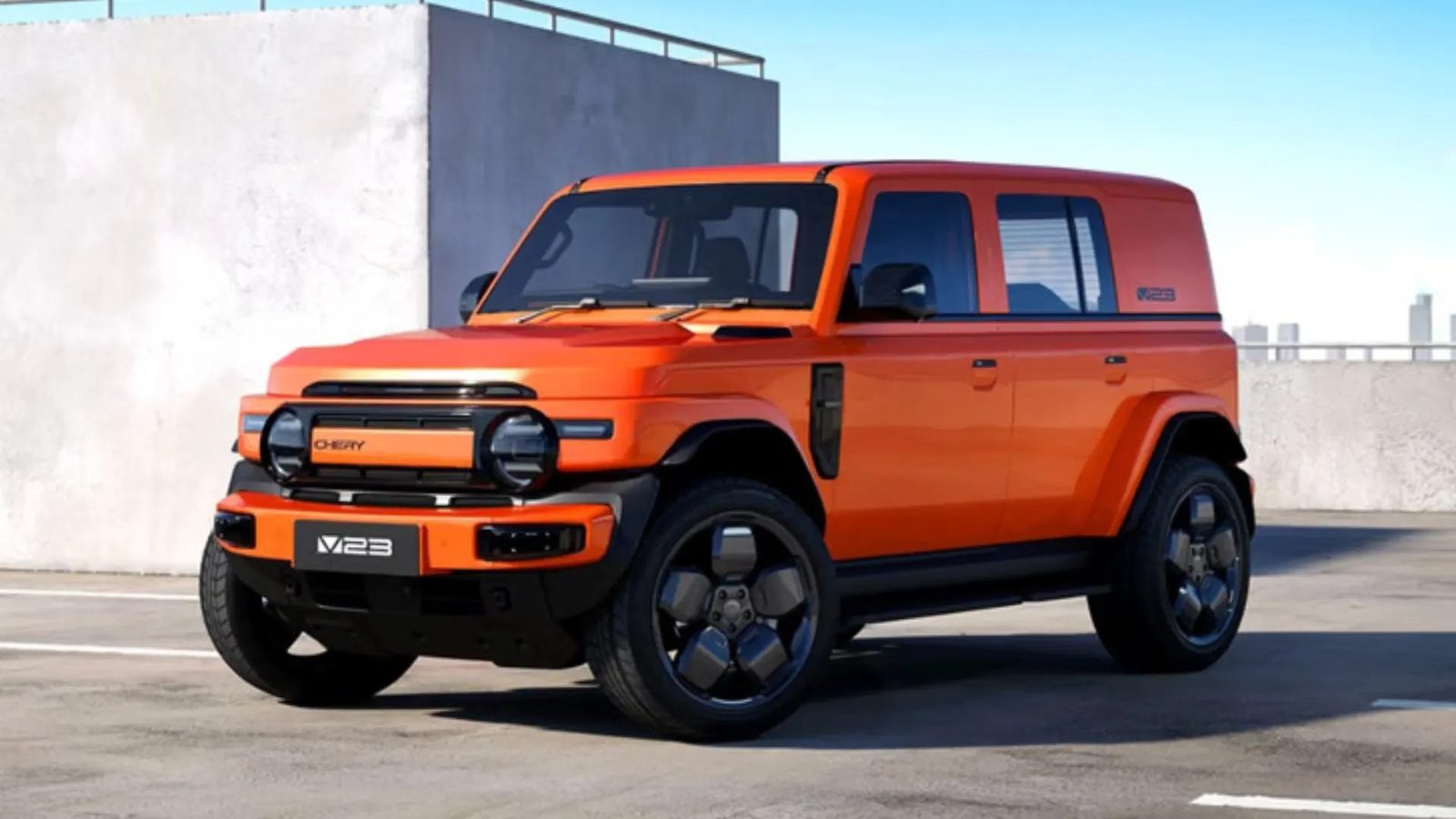 Chery Group iCar V23 2024 — экстерьер, вид спереди 3/4, рынок China/import