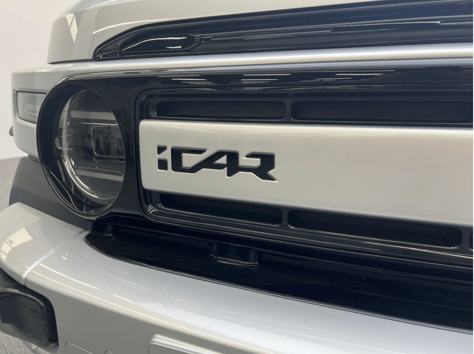 Chery Group iCar V23 2024 — экстерьер, front light detail, рынок China/import