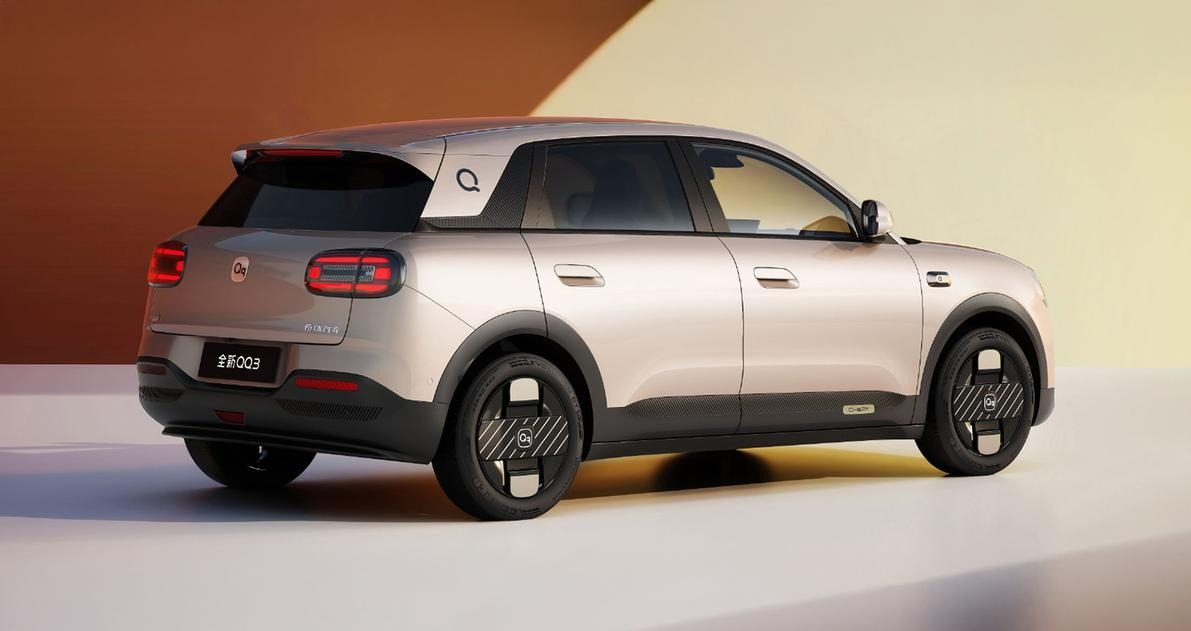 Chery Group QQ3 EV 2026 — экстерьер, вид сзади 3/4, рынок internal_mvp