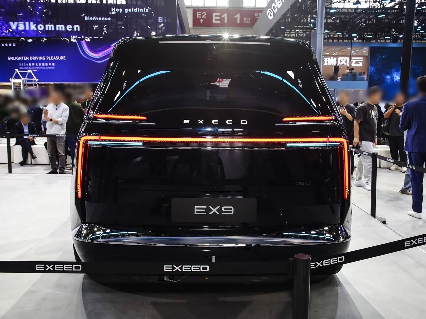 Chery Group Exeed EX9 Concept 2026 — экстерьер, rear show, рынок China 2026 concept / auto-show reference