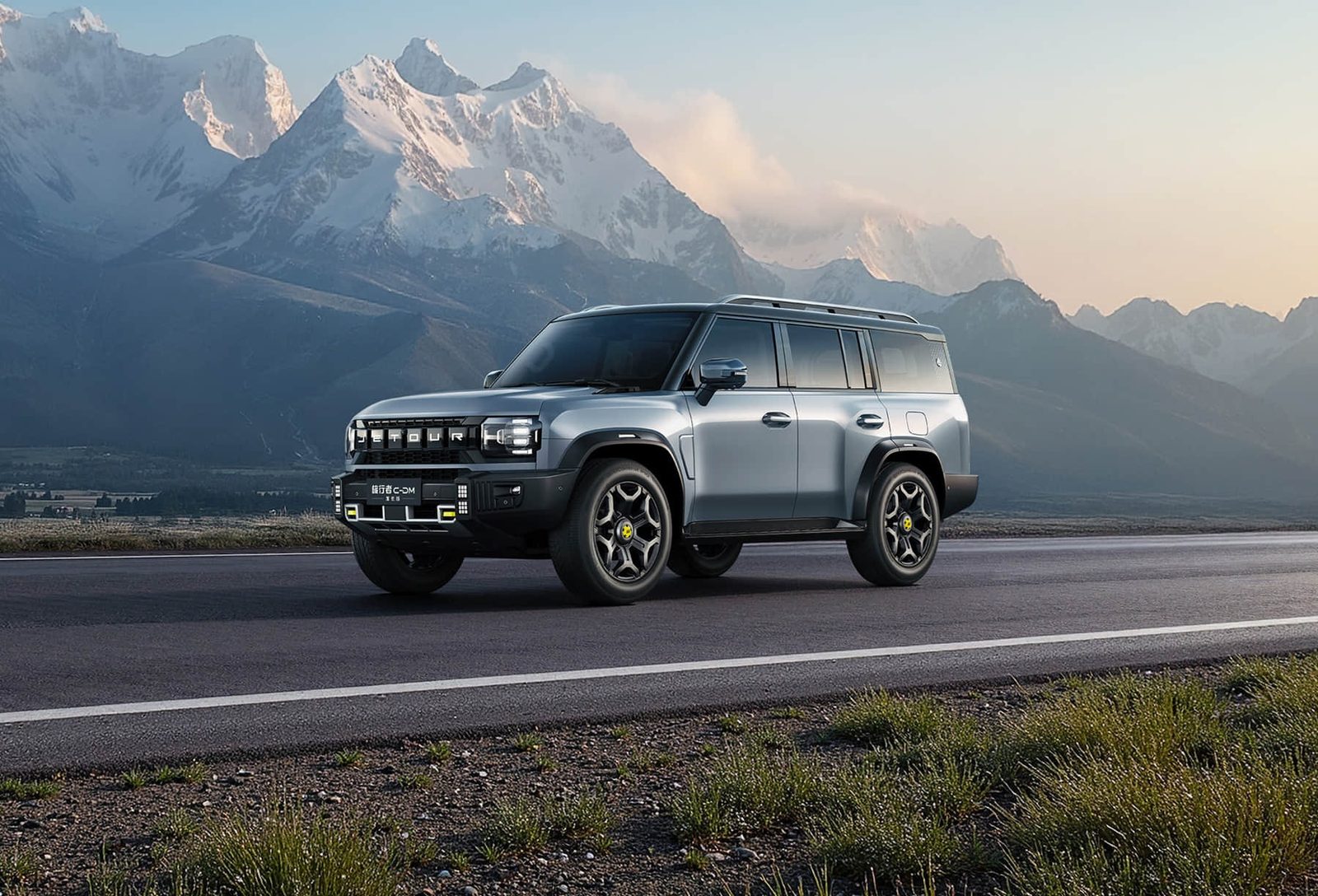 Chery Group Jetour Shanhai T2 / Traveller C-DM 2025 — экстерьер, front 3q road, рынок China / global Jetour T2 i-DM reference