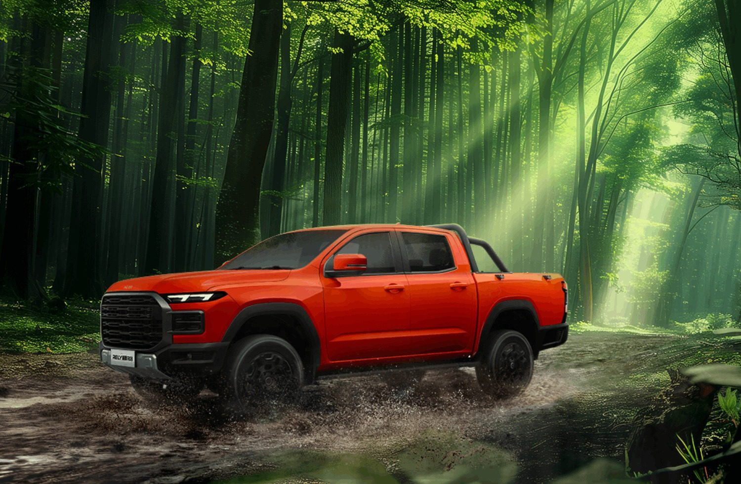 Chery Rely Pickup Rely R08 EV / Himla EV 2026 — экстерьер, side 3q, рынок China/UAE