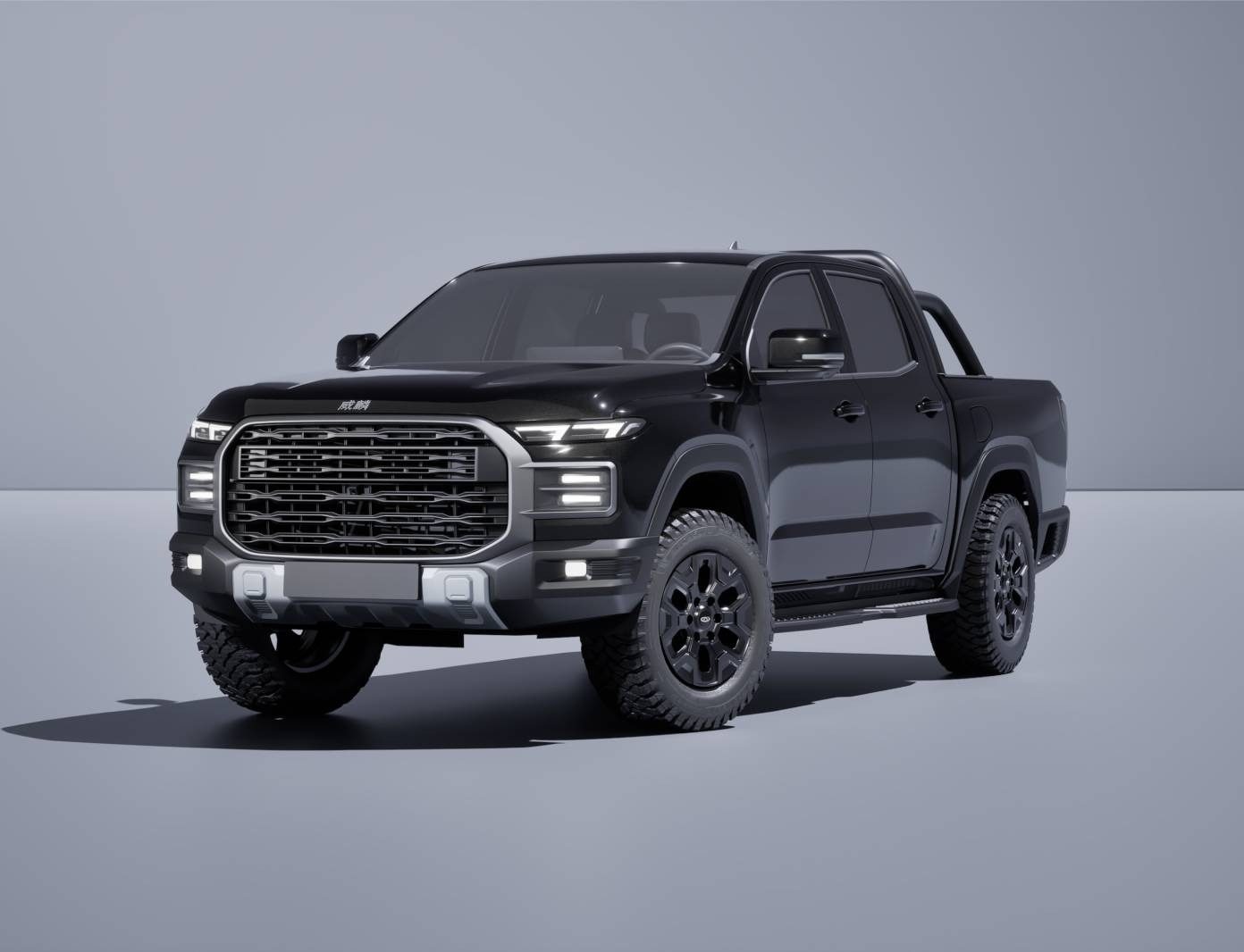 Chery Rely Pickup Rely R08 EV / Himla EV 2026 — экстерьер, вид спереди 3/4, рынок China/UAE