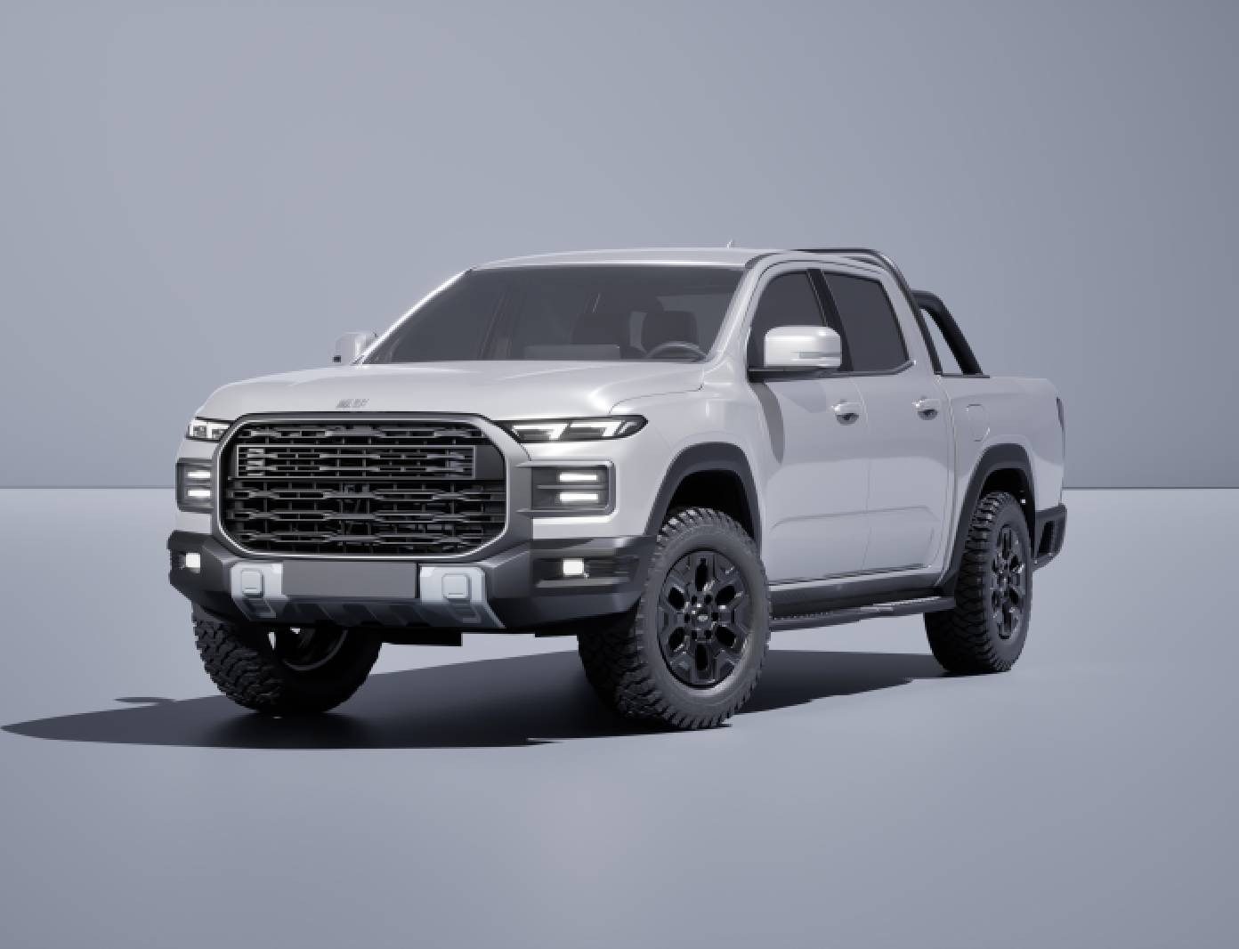 Chery Rely Pickup Rely R08 EV / Himla EV 2026 — экстерьер, вид спереди 3/4, рынок China/UAE