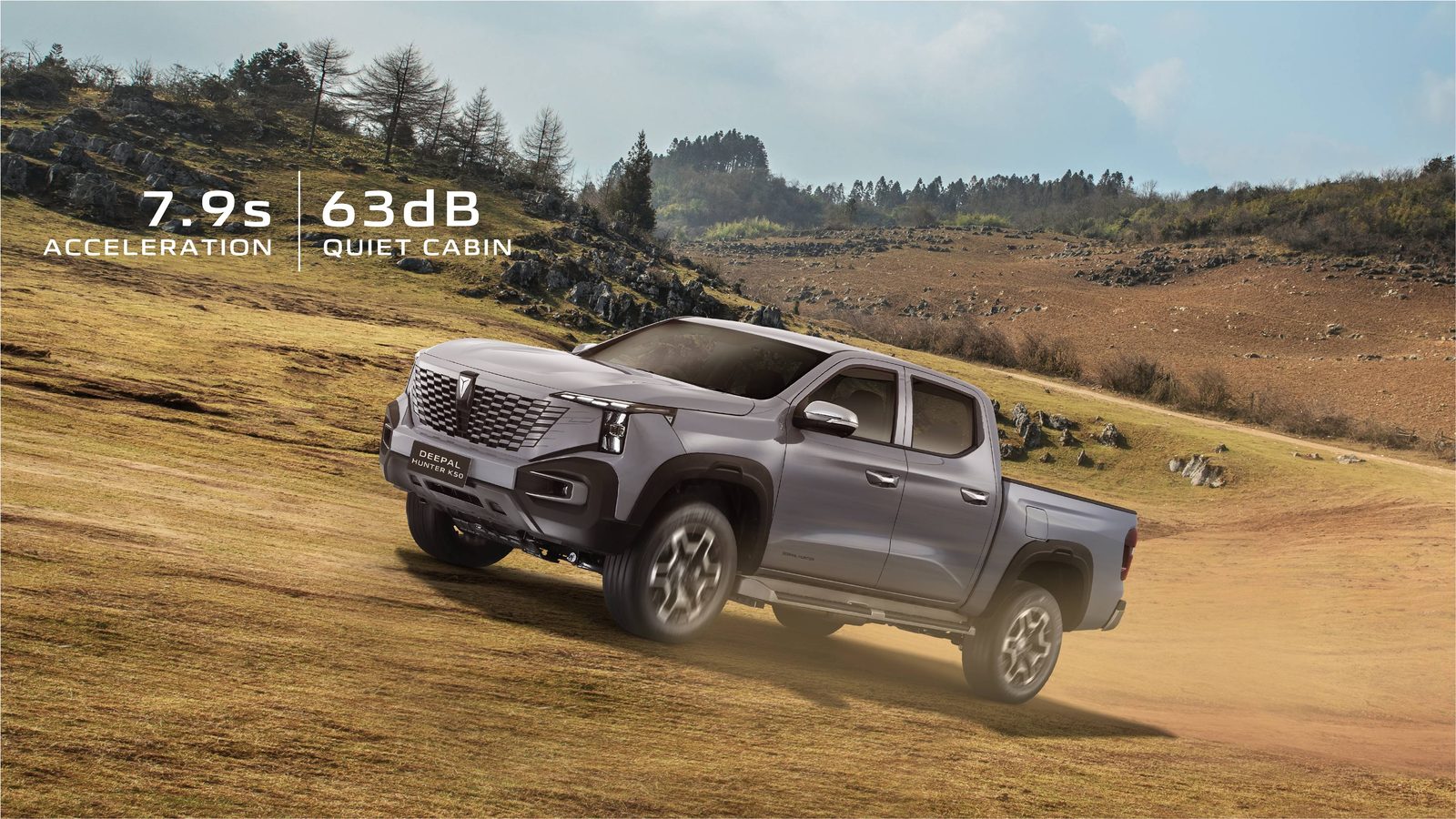 Deepal Hunter K50 EREV 2024 — экстерьер, вид спереди 3/4, рынок Thailand/export