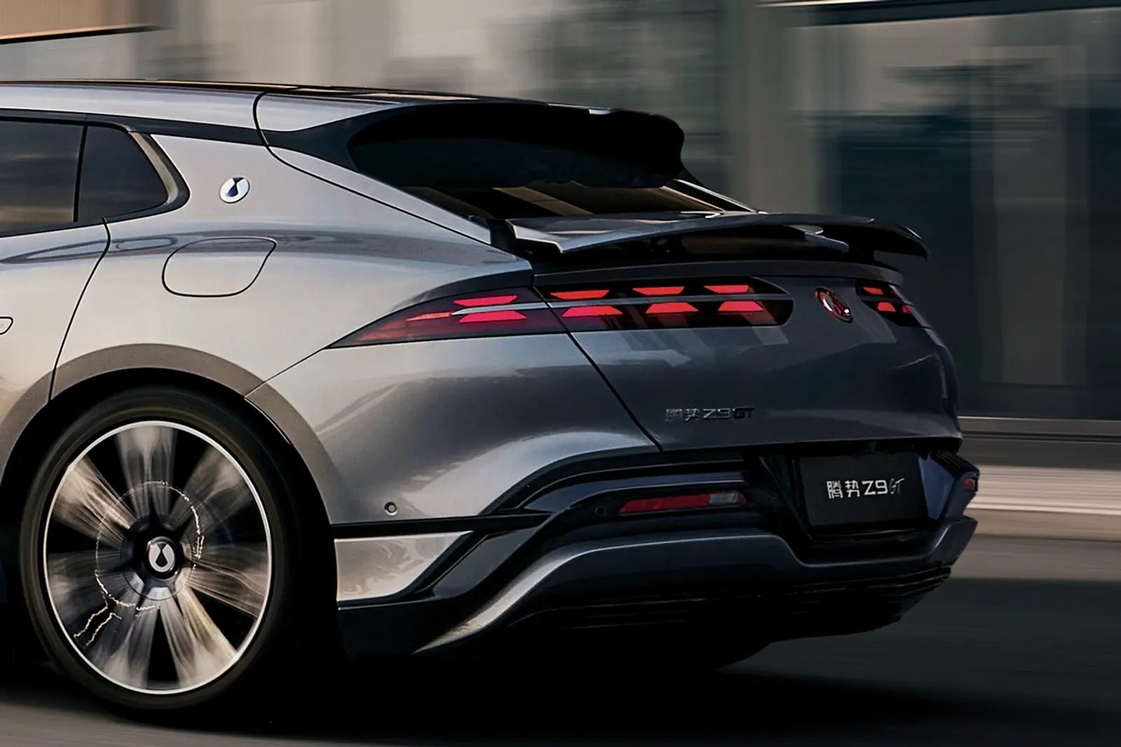 Denza Z9 GT EV 2024 — экстерьер, вид сзади 3/4, рынок internal_mvp