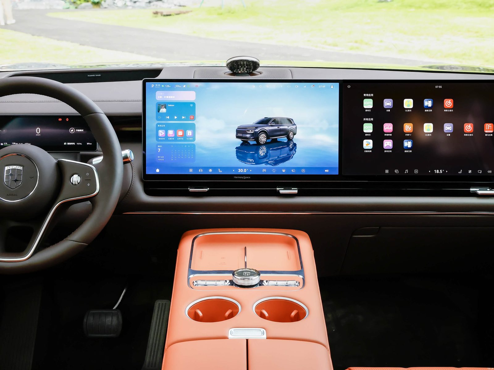 Dongfeng Yijing X9 EV 2027 — интерьер, center display, рынок China