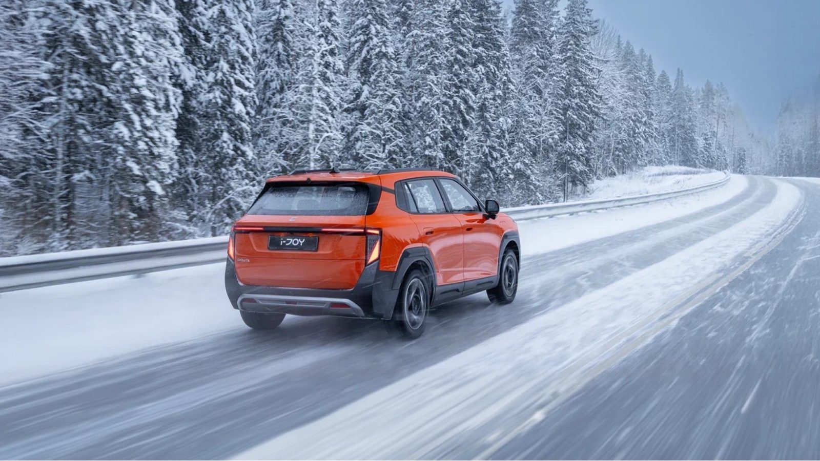 Evolute i-JOY 2026 — экстерьер, rear 3q winter