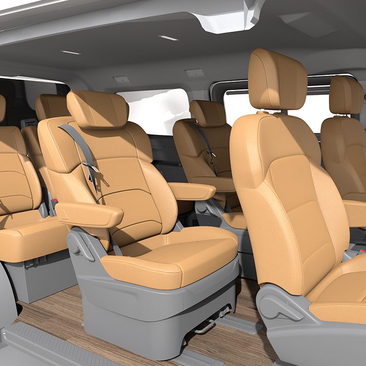 Farizon Xingxiang M7E 2026 — интерьер, second and third row seats
