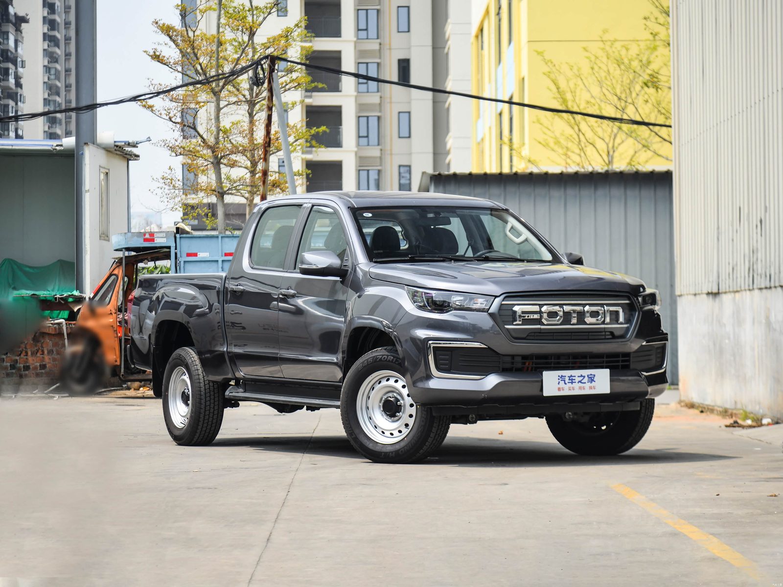 Foton Pickup EV General EV / Da Jiangjun EV 2022 — экстерьер, вид спереди 3/4, рынок China