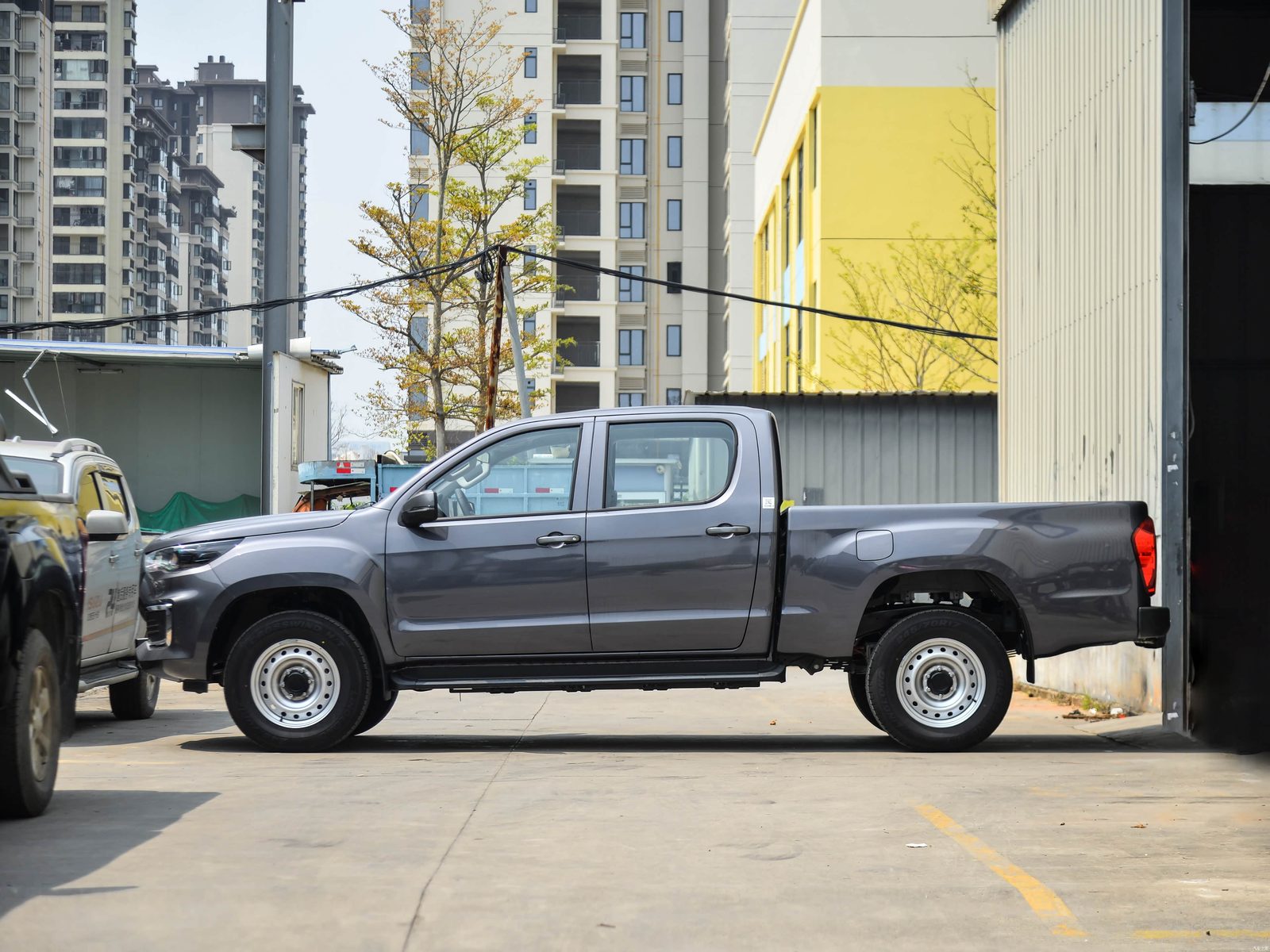 Foton Pickup EV General EV / Da Jiangjun EV 2022 — экстерьер, вид сбоку, рынок China