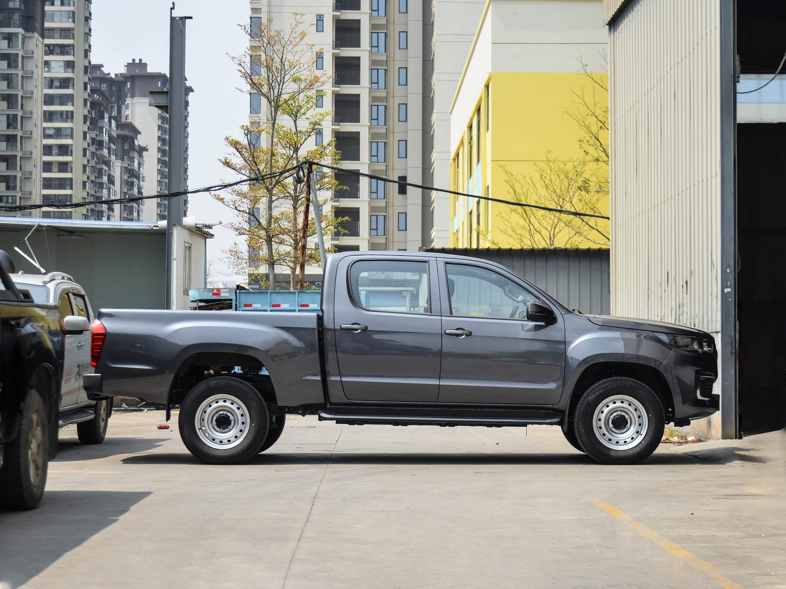 Foton Pickup EV General EV / Da Jiangjun EV 2022 — экстерьер, вид сбоку, рынок China