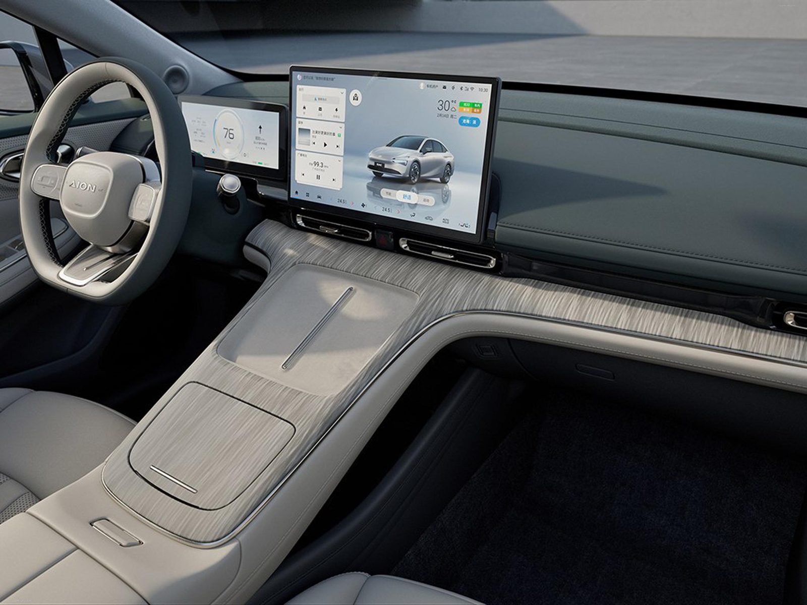 GAC Aion Aion S Max 2023 — интерьер, dashboard detail, рынок internal_mvp