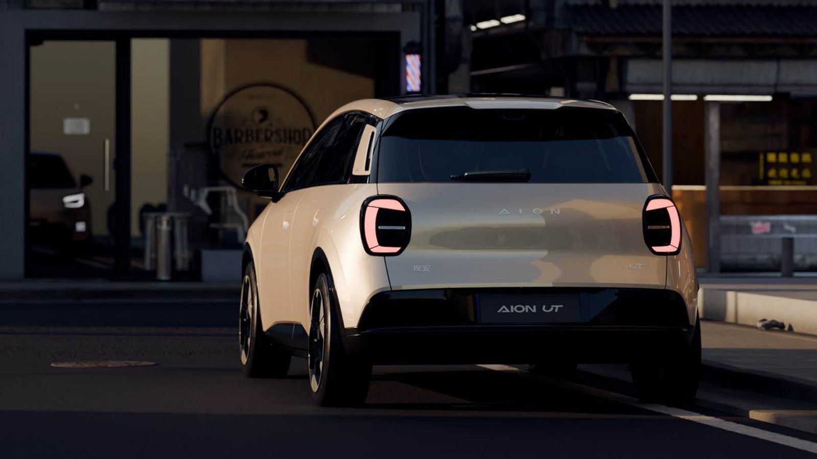 GAC Aion Aion UT 2025 — экстерьер, rear night, рынок china