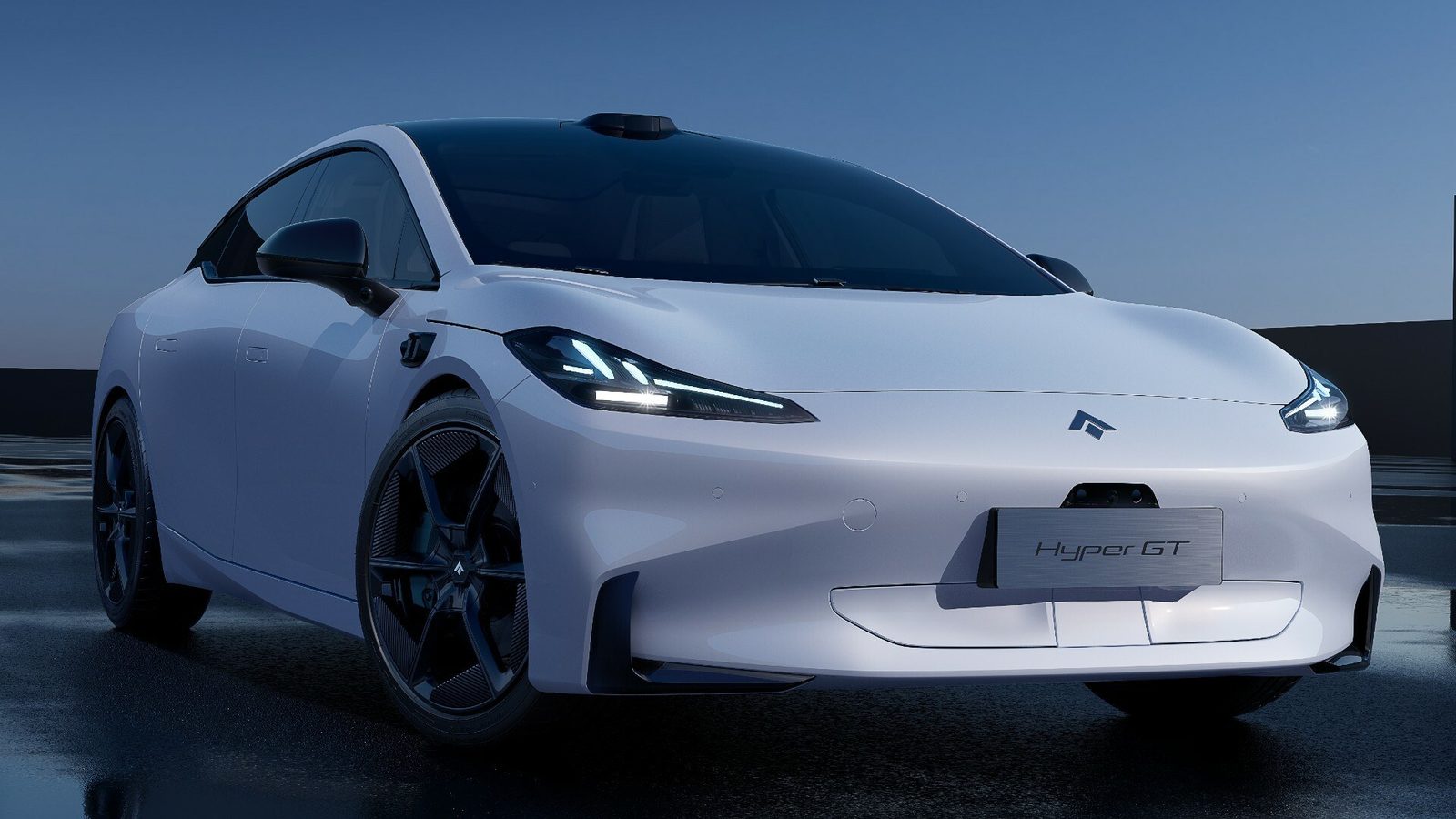 GAC Aion Hyptec GT / Hyper GT 2023 — главное фото модели, экстерьер, вид спереди 3/4, рынок internal_mvp