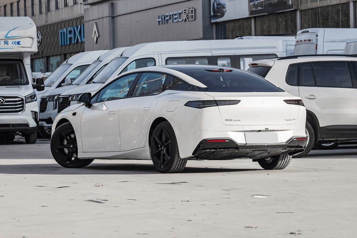 GAC Aion Hyptec GT / Hyper GT 2023 — экстерьер, вид сзади 3/4, рынок internal_mvp