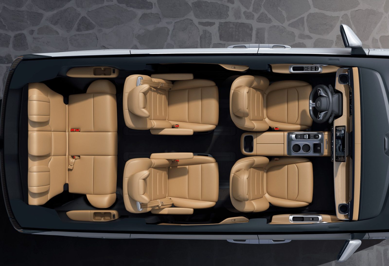 GAC Trumpchi E8 PHEV 2024 — интерьер, второй ряд сидений, рынок internal_mvp