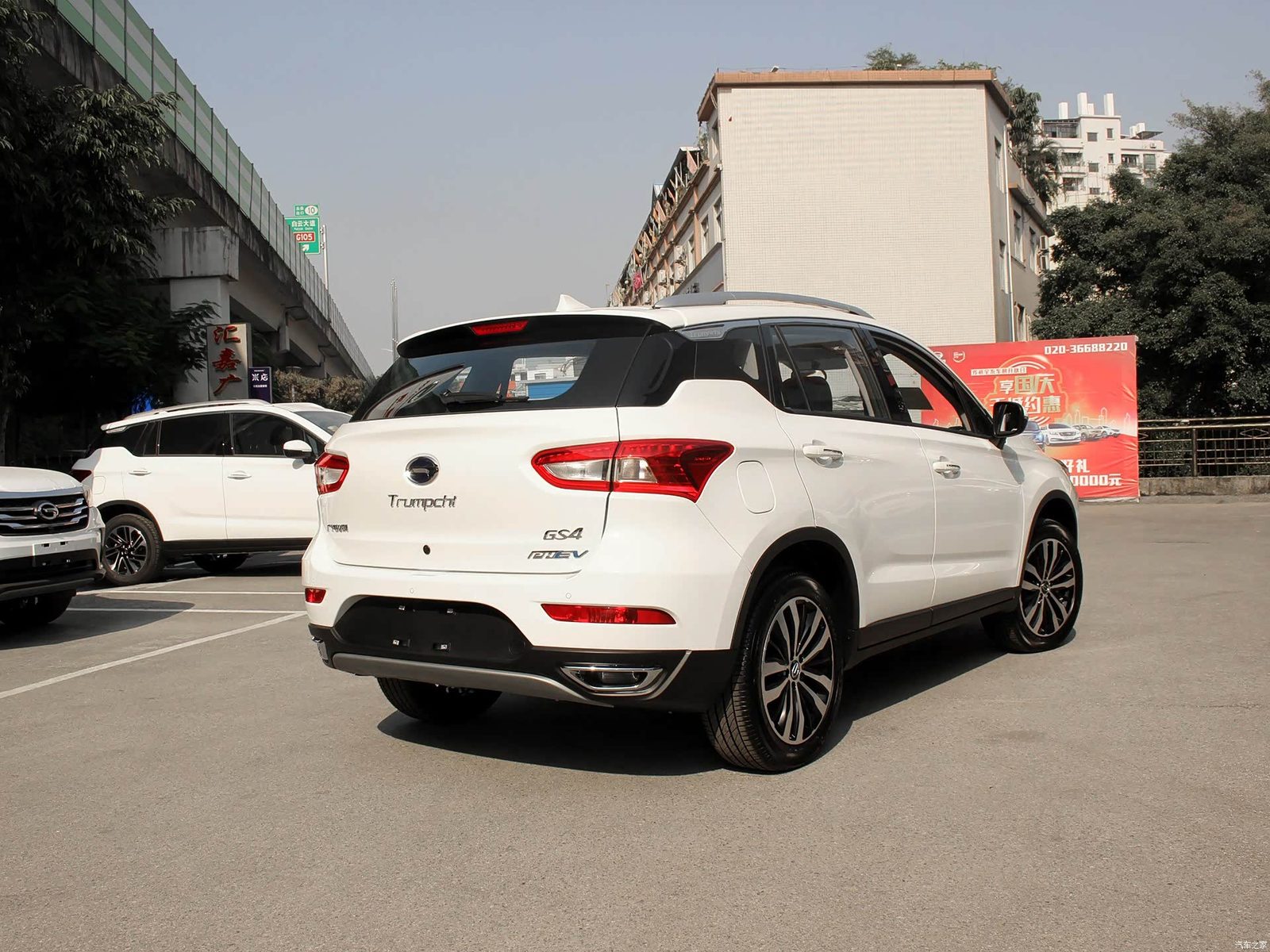GAC Trumpchi GS4 EV 2016 — экстерьер, alternate rear 3q, рынок China archive same-generation family proxy